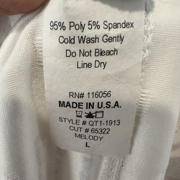 Jess & Jane Sleeveless Top Large Black White Cowl Neck Abstract Print Tunic Tank - Picture 9 of 10